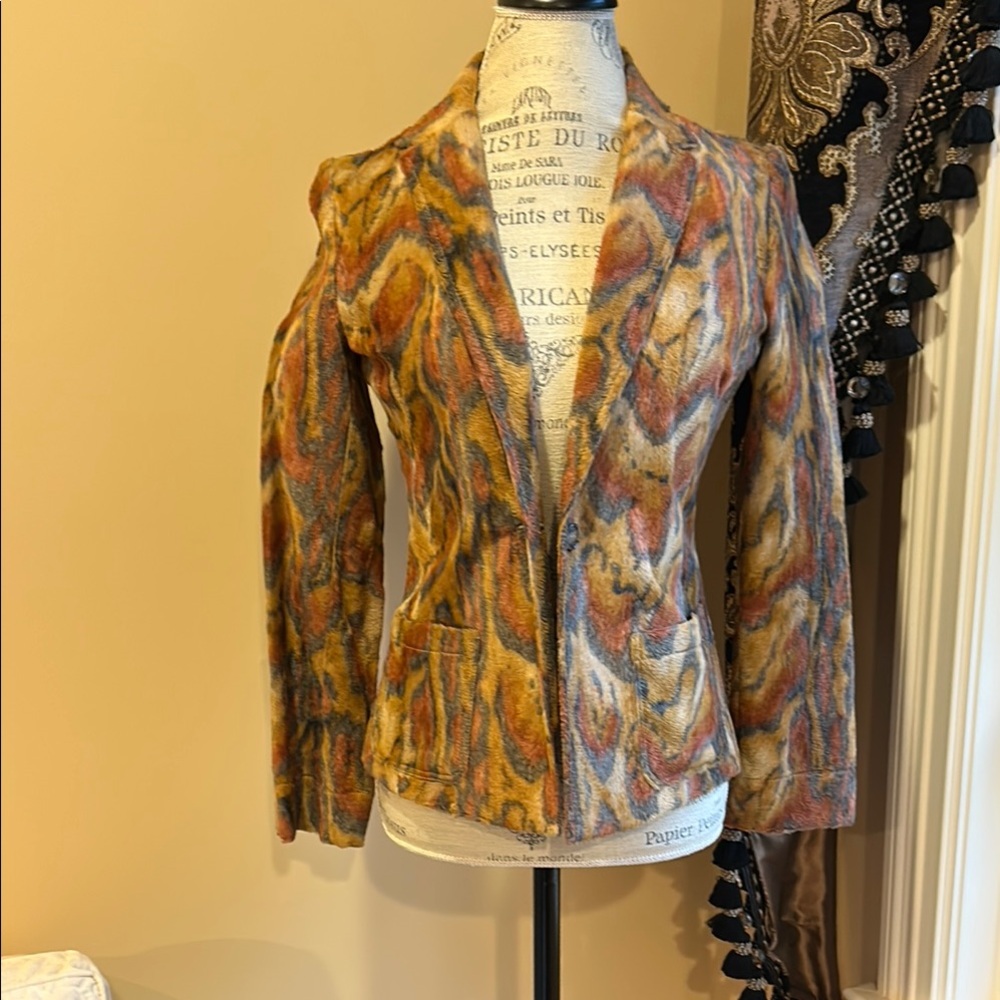 Multicolor Abstract Women's Jacket
